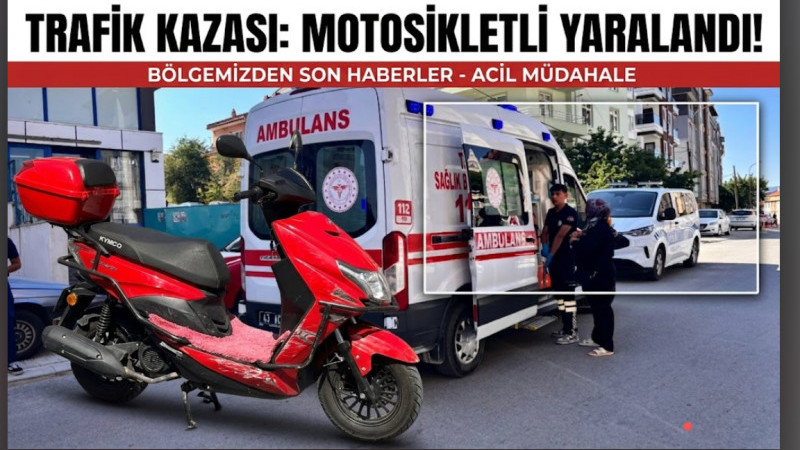 Trafik kazası 1 yaralı