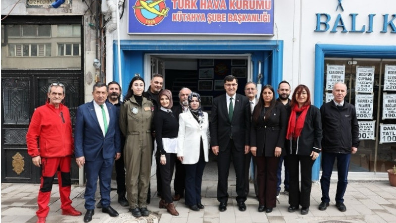 Başkan Eyüp Kahveci’den Türk Hava Kurumu’na destek ziyareti