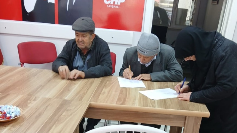 Ekrem İmamoğlu için Tavşanlı'da imza kampanyası