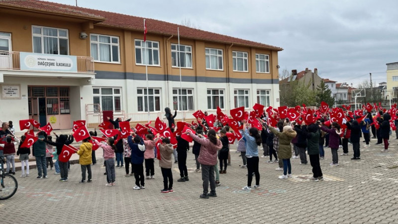 Tavşanlı Dağçeşme İlkokulu'nda 23 Nisan Coşkusu Şimdiden Başladı