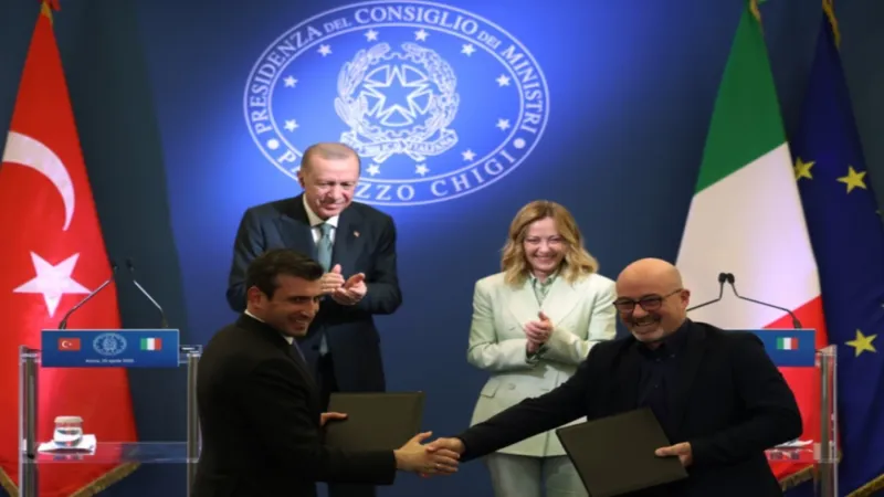 Türkiye ile İtalya arasında 11 anlaşma imzalandı