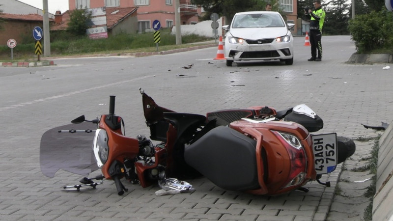 Tavşanlı’da Trafik Kazası 1 yaralı 