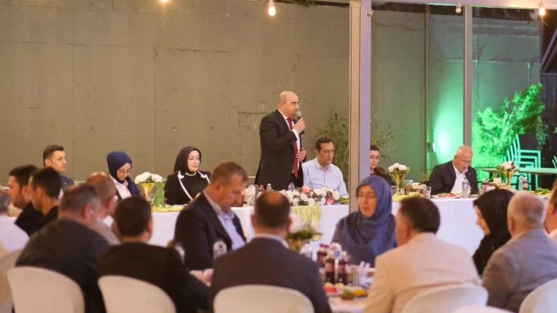 Kaymakam Baskına protokolden veda