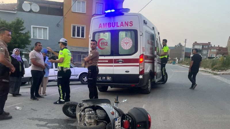 Tavşanlı'da trafik kazası 1 yaralı