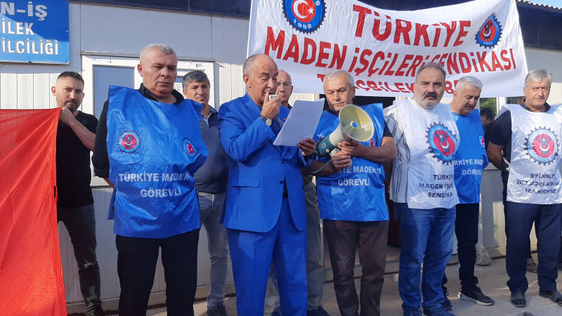 Kamu İşçileri’nden Tunçbilek’te protesto yürüyüşü