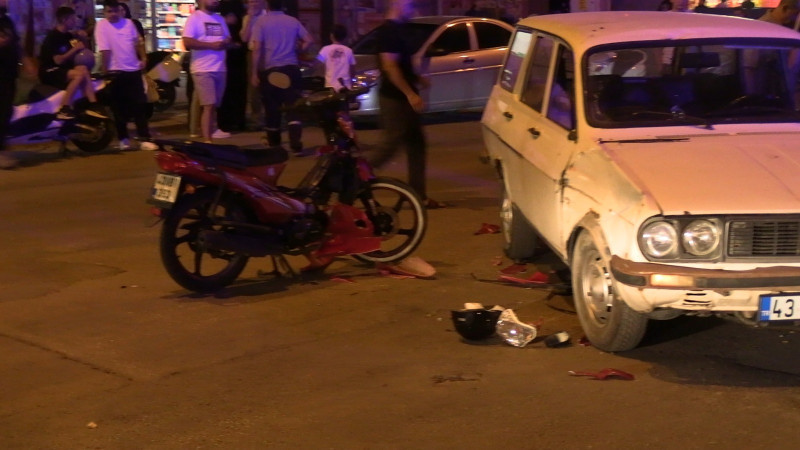 Trafik kazasında 2 kişi yaralandı 
