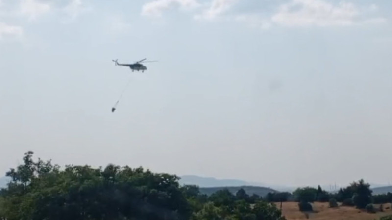 Tavşanlı'daki Yangın Helikopteri Çevre İllere Nefes Oldu