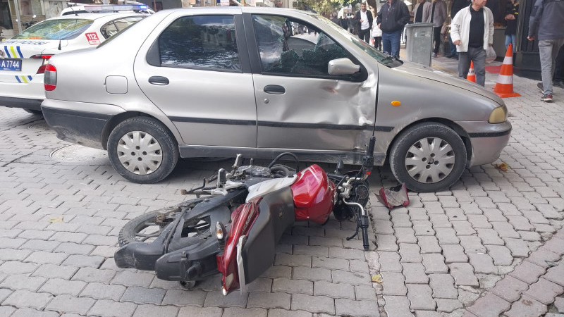 Tavşanlı'da trafik kazası 2 yaralı