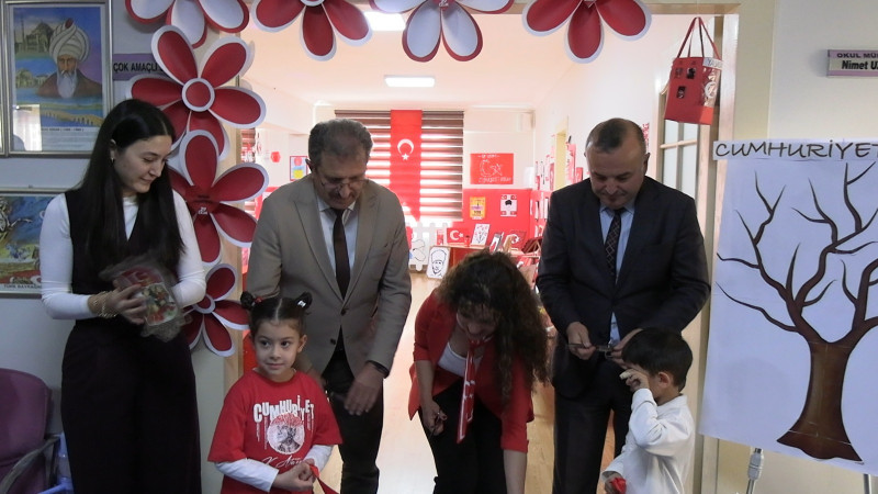 Tavşanlı Handegül Anaokulu'nda Cumhuriyet değerleri filizlendi