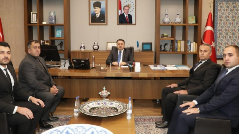 Vali Musa Işın, Asayiş Şube Müdürlüğü ekibini kabul etti