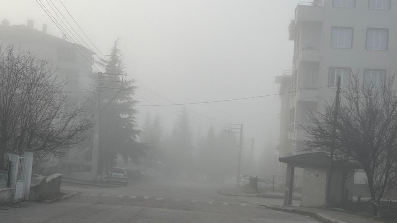 Tavşanlı’da yoğun sis 