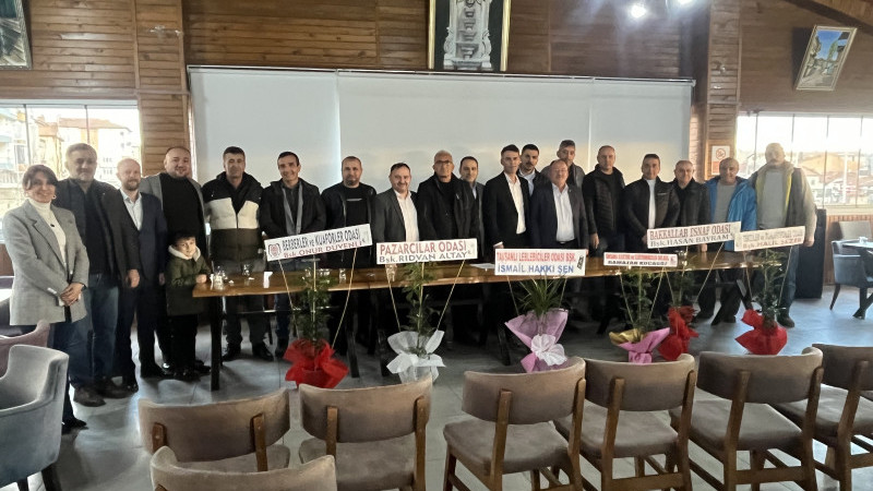 Tavşanlı Marangozlar Odası’nda Ahmet Çağlar Güven Tazeledi