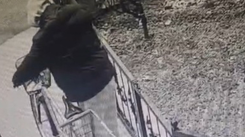 Gündüz vakti hırsızlık kamerada 