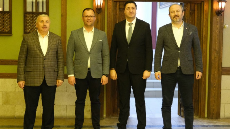 Tavşanlı ilçe gençlik spor müdürü atanan Taha Pişkiner'den ziyaret