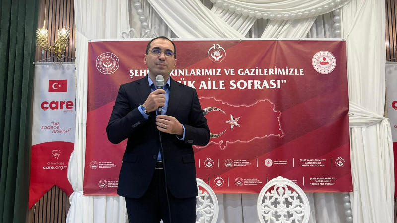 Şehit yakınları ve gaziler gönül sofrasında buluştu 