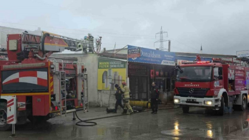 Kütahya’da Fatih Sanayi Sitesi’nde yangın