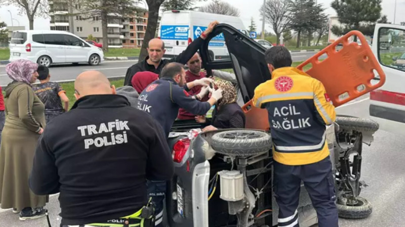 Bahçe duvarına çarptı