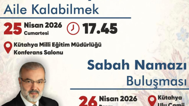 Mehmet Emin Ay Kütahyalılarla biraraya gelecek 