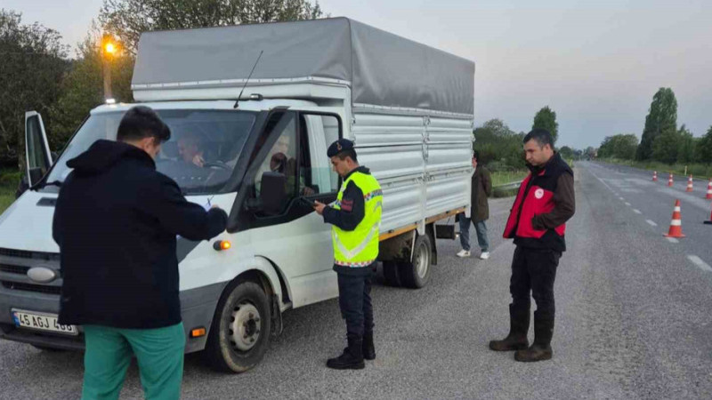 Simav’da yol kontrol faaliyetleri 