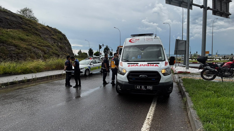 Trafik kazası 1 yaralı