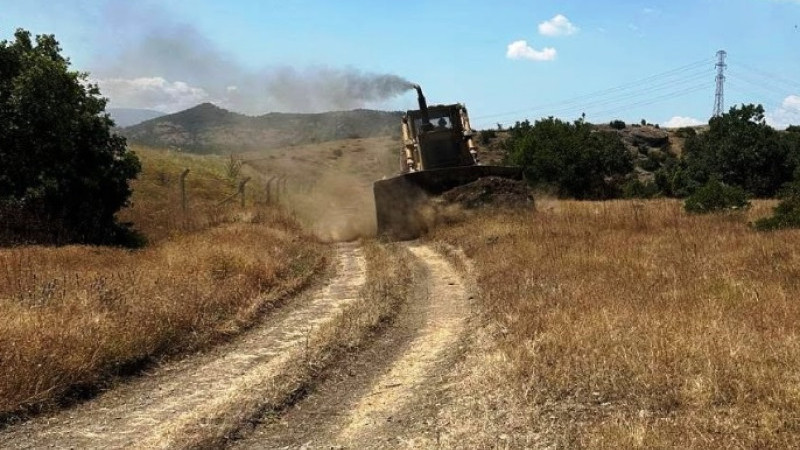 Tavşanlı’da orman yangınlarına karşı güvenlik şeridi oluşturuldu