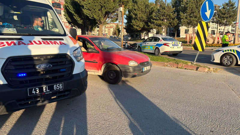Tavşanlı'da trafik kazası 1 yaralı 