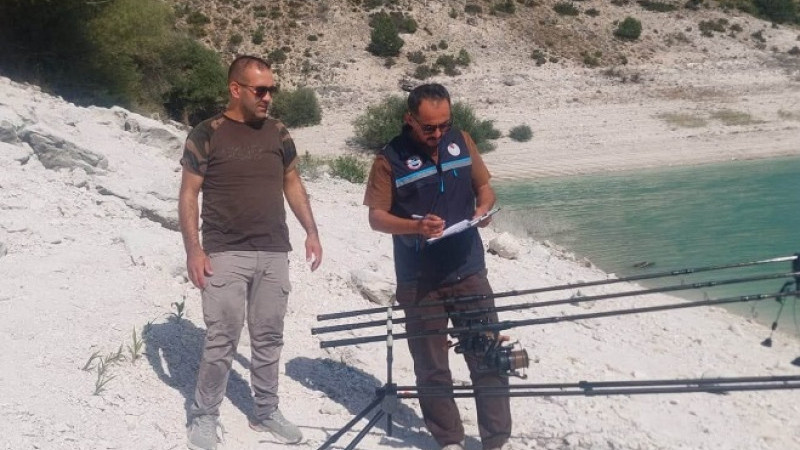 Çavdarhisar Barajı’nda su ürünleri ve avcılık denetimi